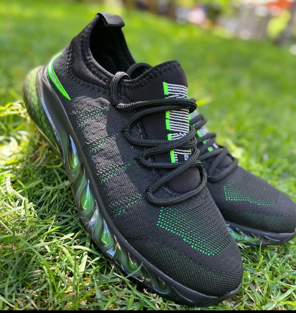 Маратонки Nike Zoom черно с зелено